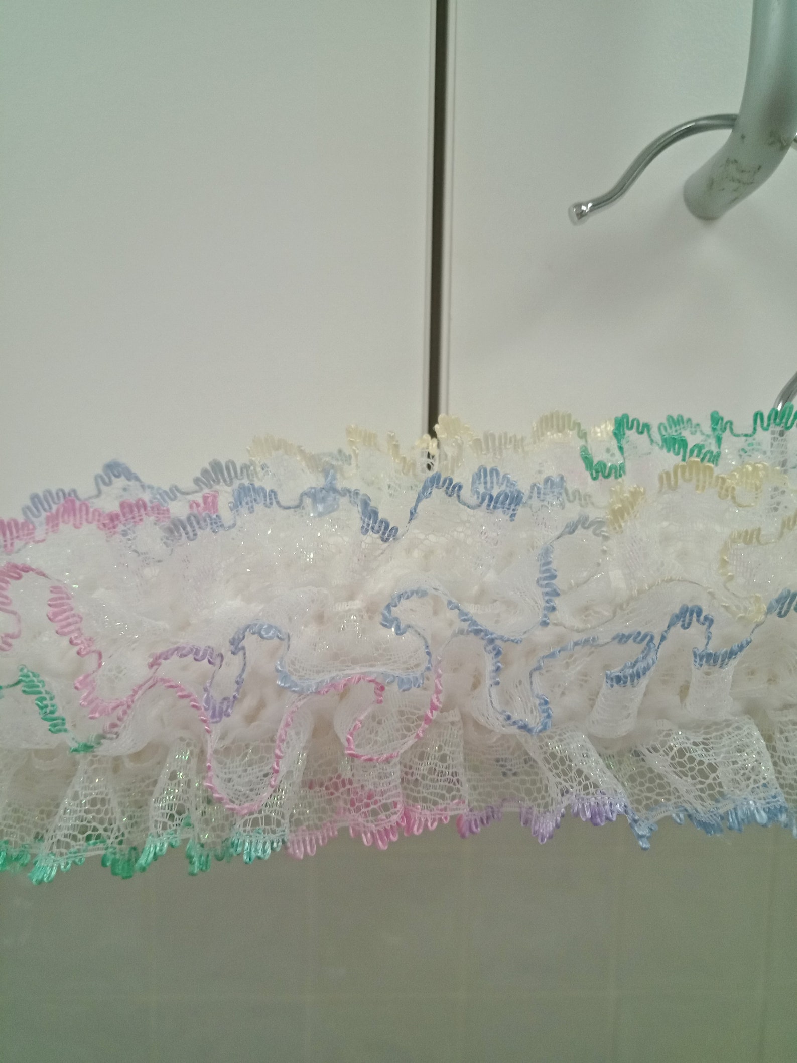 Handmade Knitted Lace Coat Hanger Etsy