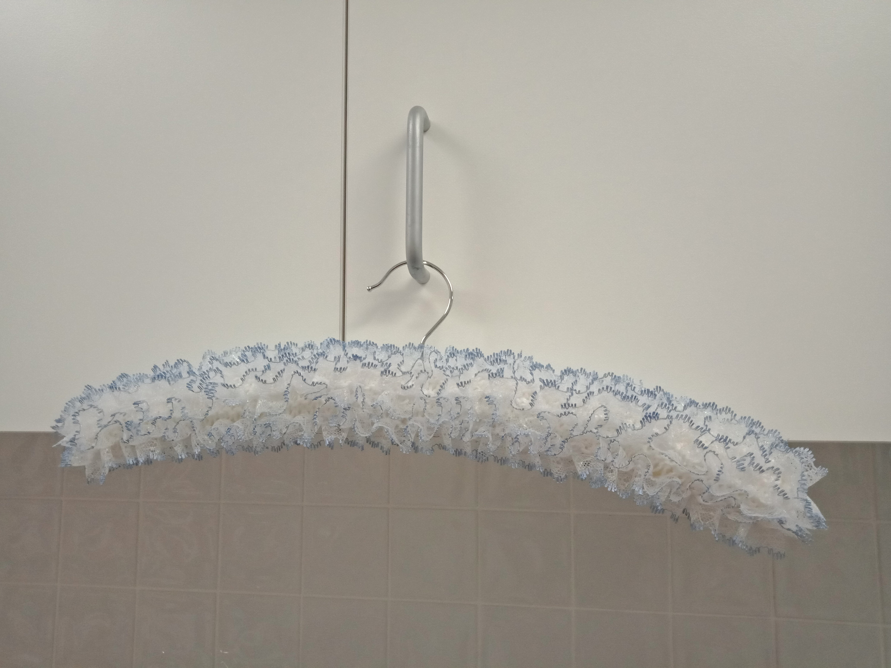 Handmade Knitted Lace Coat Hanger Etsy