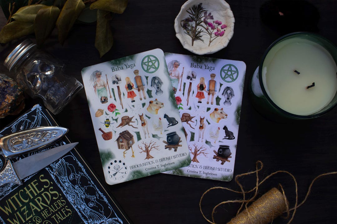 Baba Yaga Sticker Sheet - Etsy