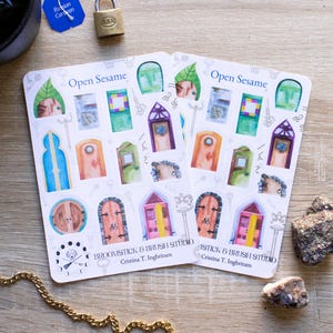 Niet meer leverbaar stickervel open sesam
