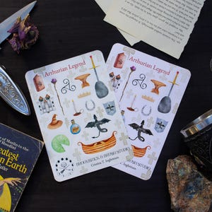 Arthurian Legend Vinyl Sticker Sheet