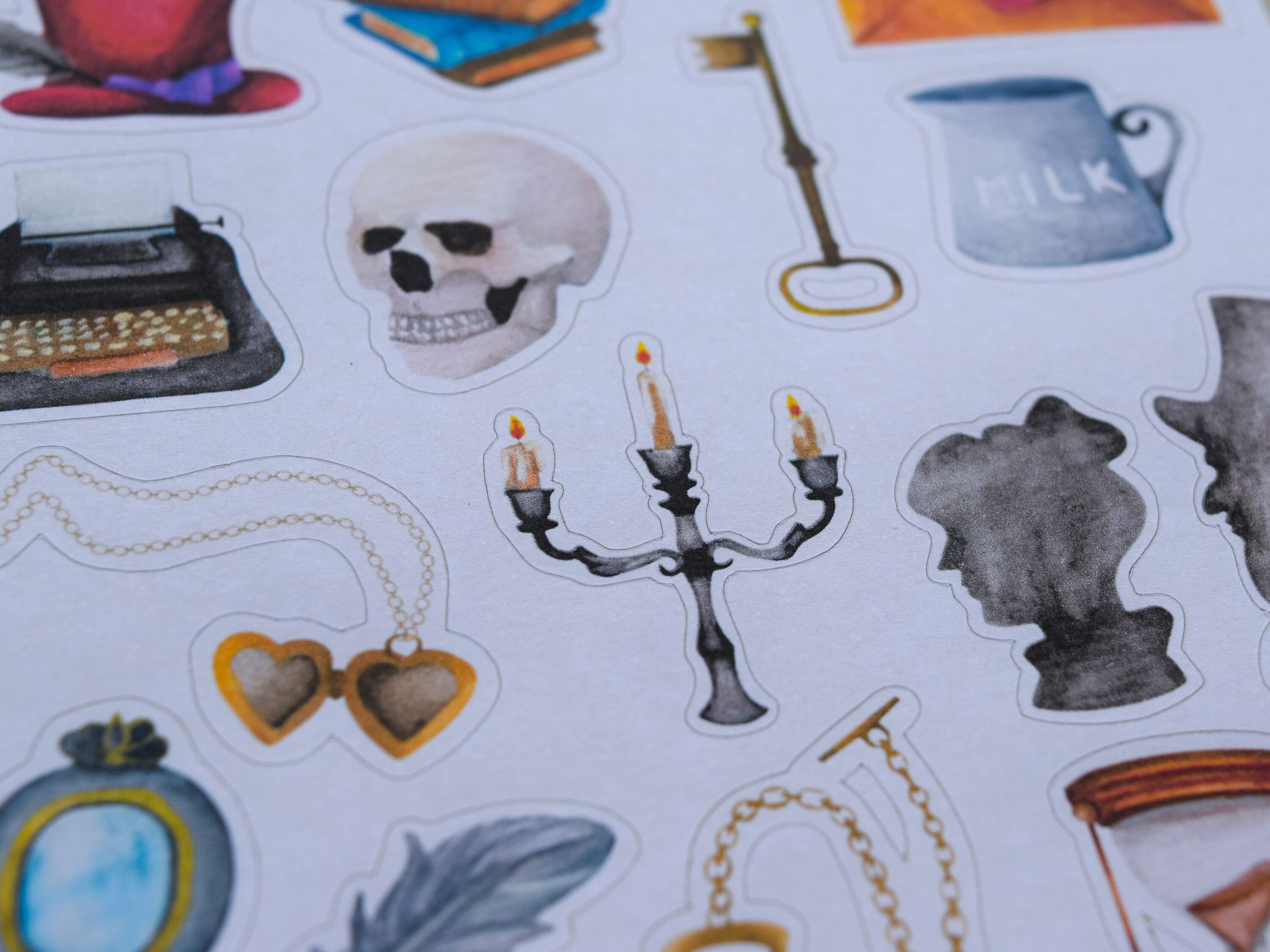 Victorian Goth Sticker Sheet | Etsy