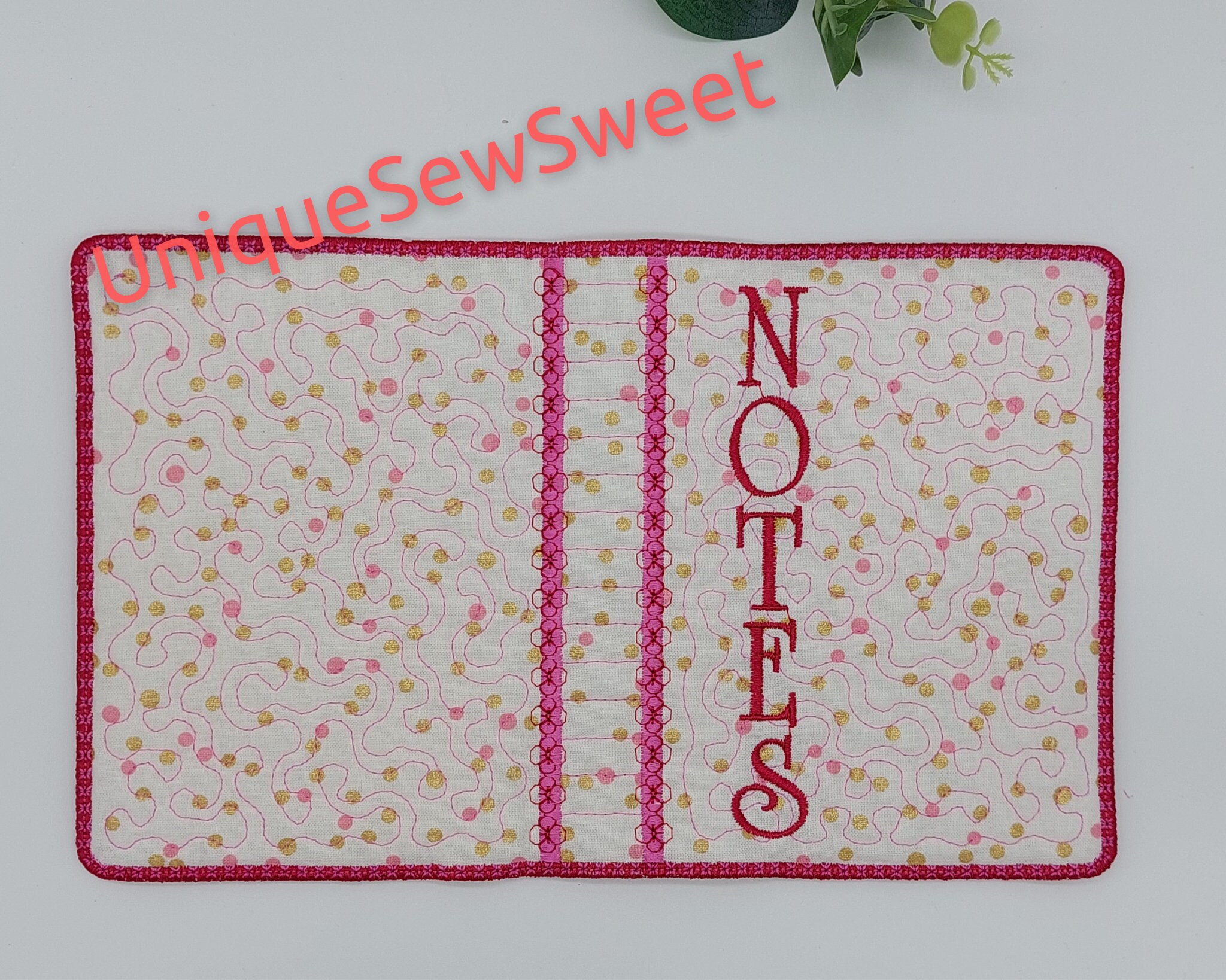 Notebook Cover A6 ITH Machine Embroidery Notebook Cover Etsy