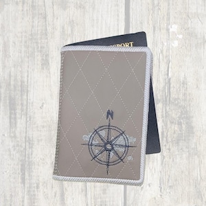 Capa para passaporte ITH, desenhos de máquina de bordar para presentes de viagem, porta-passaporte ITH para bordado à máquina, acessórios de viagem, arquivo ITH