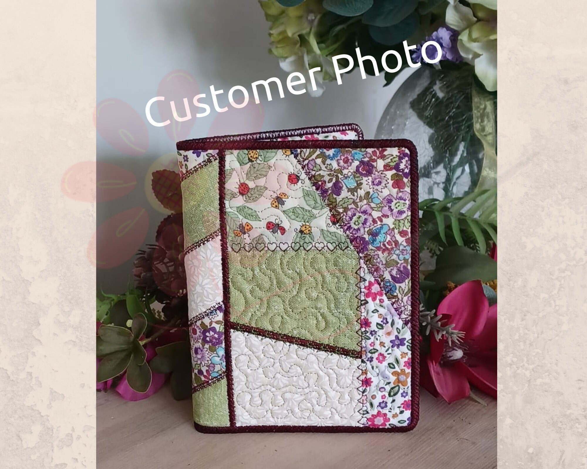 Notebook Cover A6 ITH Machine Embroidery Notebook Cover Etsy