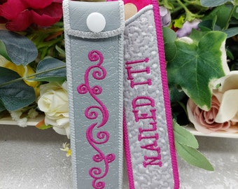 ITH Nail File Holder, Pen Pouch, Handbag Gift for Women, Pen Stationery Gift, Embroidery Machine, Embroidery Design File, ITH Project, Easy