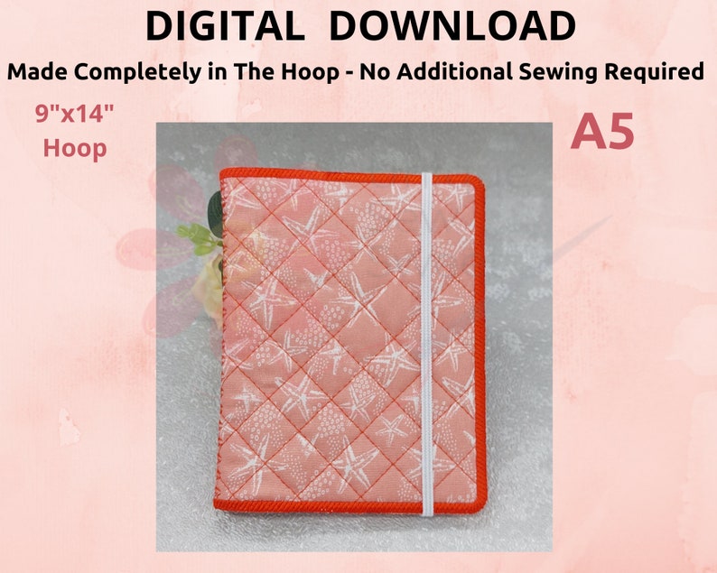 ITH Notebook Cover A5 Machine Embroidery Notebook Cover Etsy