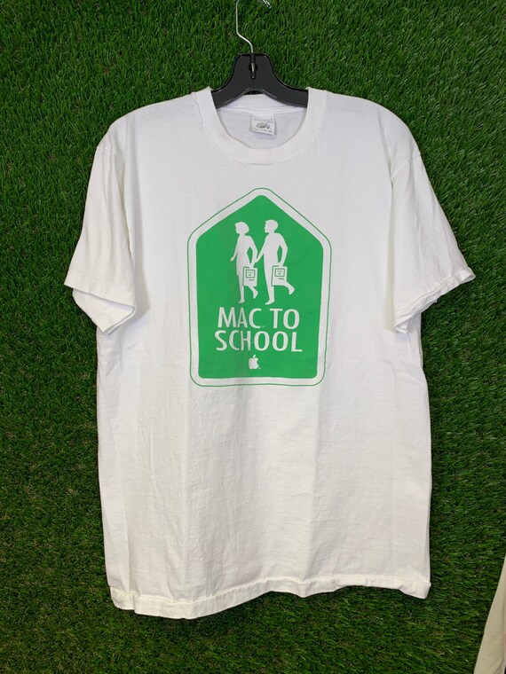 VINTAGE Apple Mac To School T Shirt