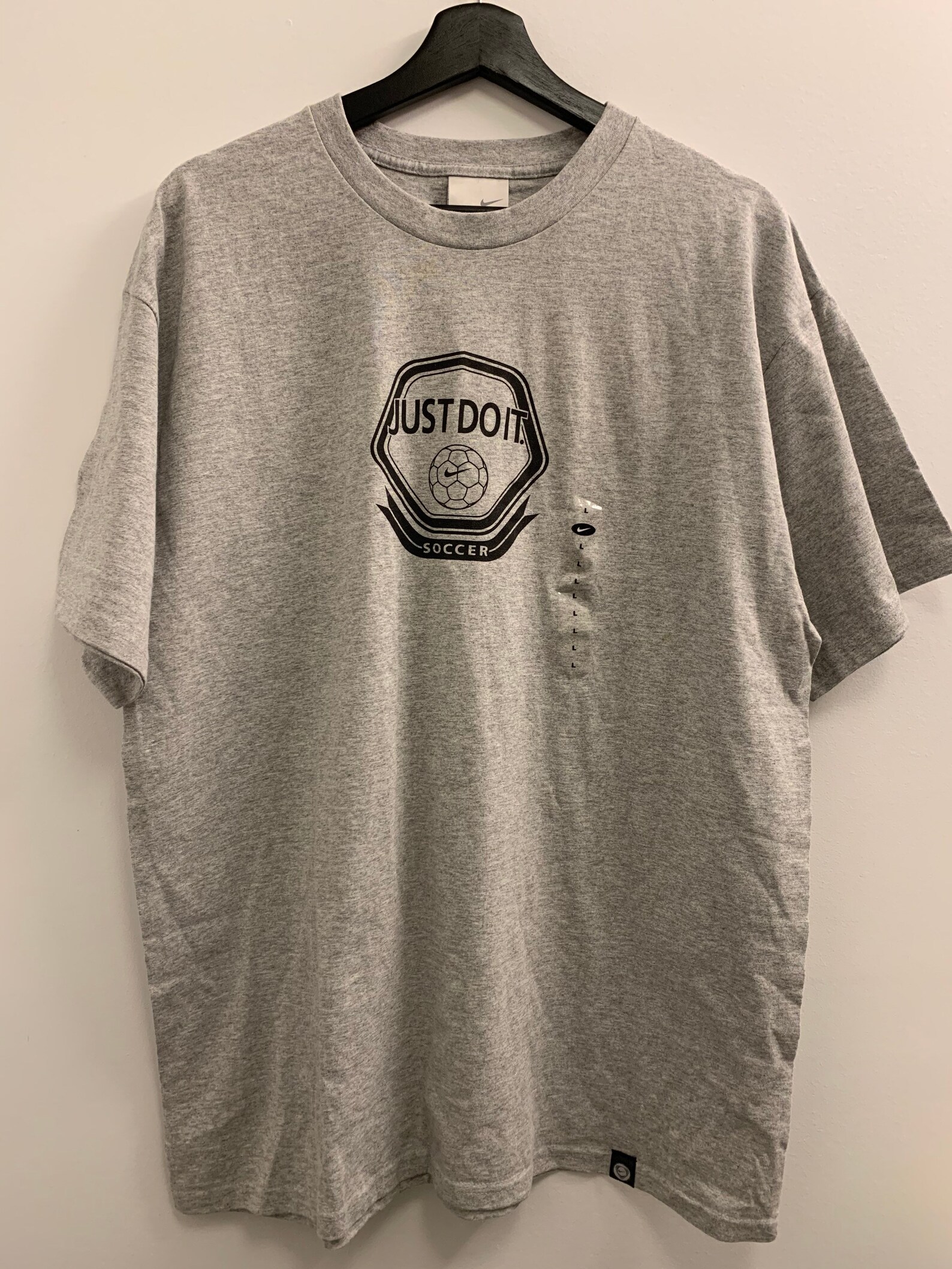 VINTAGE Nike Soccer T Shirt Large NWT | Etsy