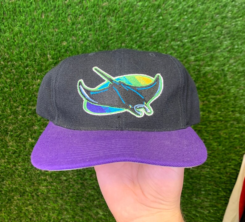 VINTAGE Tampa Bay Rays Snapback Hat Etsy