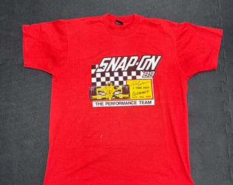 VINTAGE 1989 Snap-On Racing Promo Tee T Shirt
