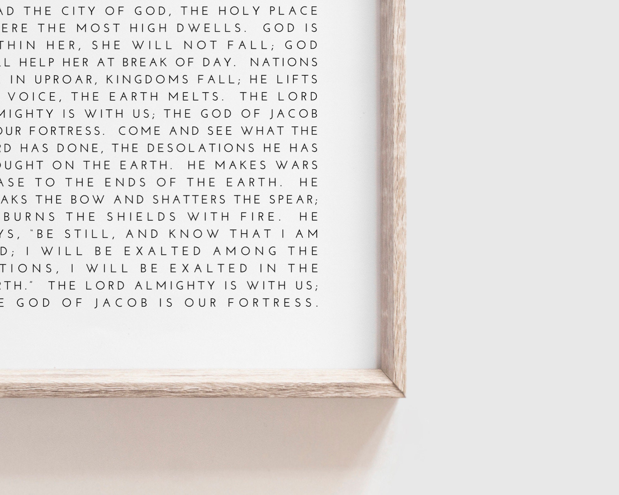 Psalm 46 Psalm 46 Wall Art Instant Download Digital - Etsy