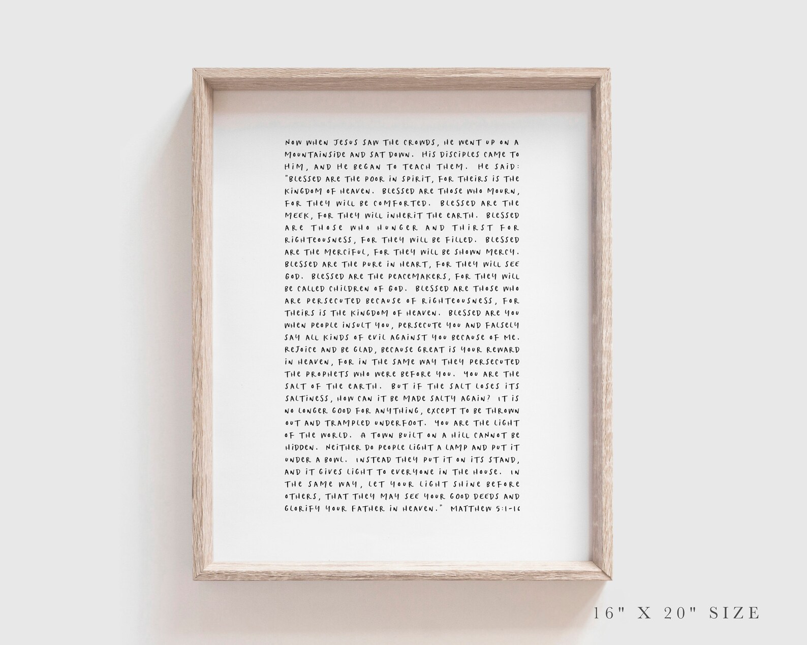 The beatitudes matthew 5 1 12 niv now when jesus saw the etsy