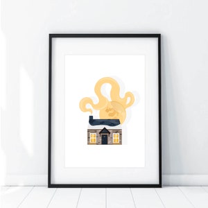 Mini Moon Bothy A5 Print.