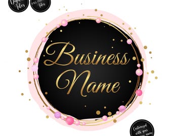 Premade Jewelry Business Logo: Boho Charms Design (Digital Download, PDF, PNG, JPG Files)