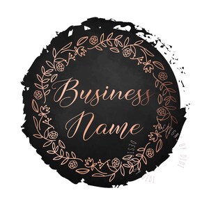 Floral Wreath Logo: Boutique Branding Package (Digital Files)