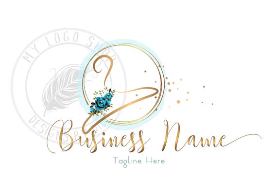 Custom Logo Design Clothes Hanger Logo Fashion Gold Hanger Etsy