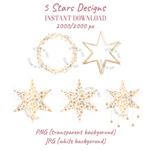 Christmas Png, Stars clip art images, star illustration, star png, stars gold clip art , Chirstmas clip art instant download, gold star
