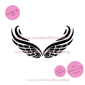 angel wings digital file, svg png jpg instant download, christian cricut, svg for shirts, guardian angel, care health compassion memorial