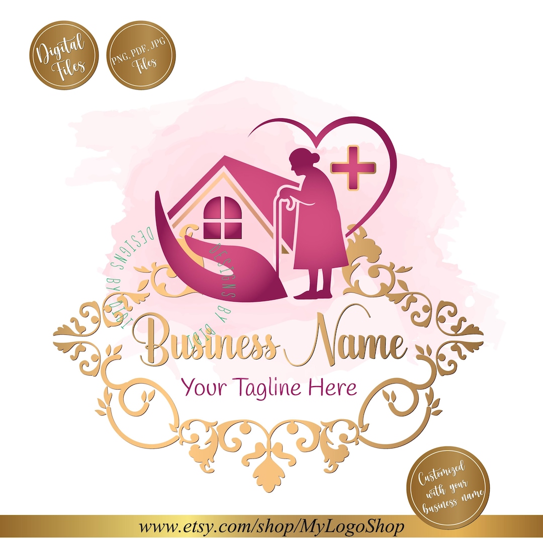 Entry Assisted Logo Home Care Logo Design | Senior Care Logo | Elderly Care Branding ...