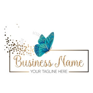 Logo farfalla, logo boutique, logo moda, logo bellezza, design life coach, logo trasformazione farfalla, identità di branding olistica