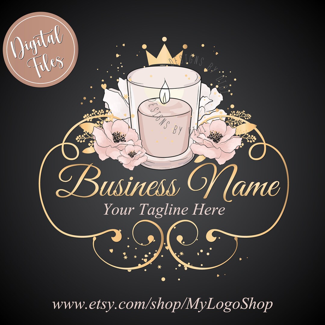 Candle Logo Design, Scents Candle Logo, Candle Business Logo, Candle ...