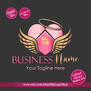 Home care logo, Nurse staffing agency logo, Elderly healthcare heart logo, vector senior care logo, Elderly care logo, Residential home logo