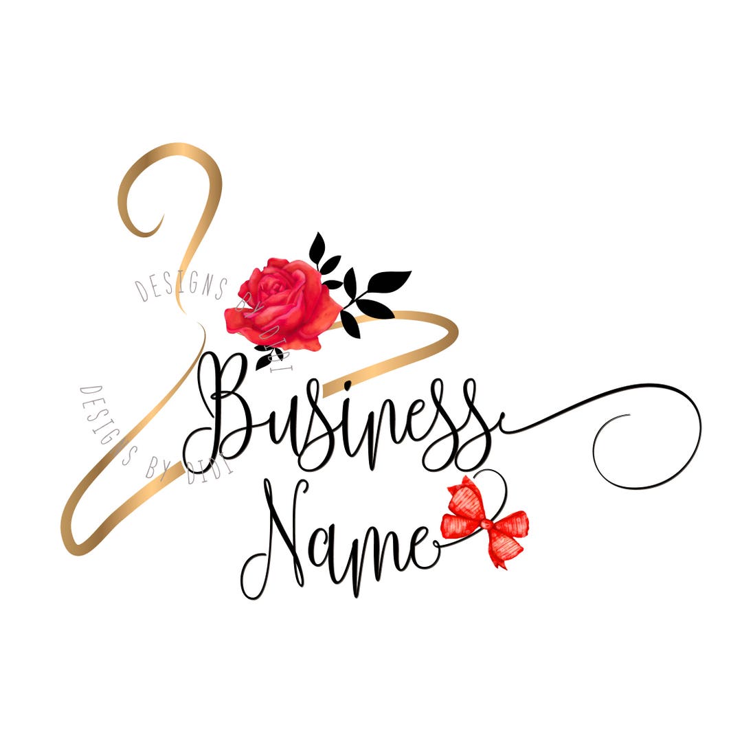 Custom Logo Design Clothes Hanger Logo fashion Hanger Logo Etsy