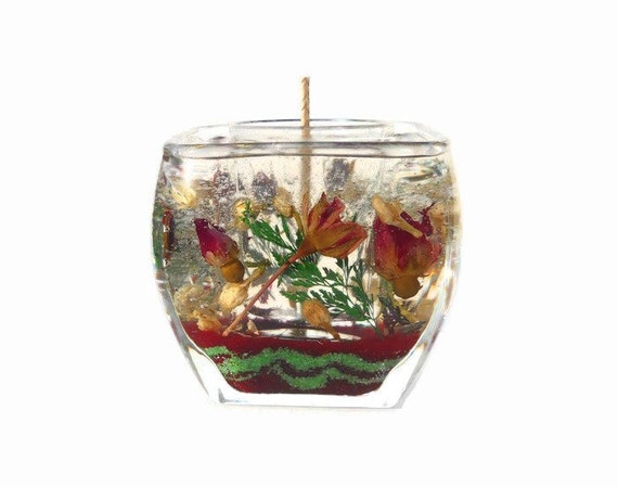 Dried Roses Jasmine Forever Gel Candle Choose A Scent Botanical Candle Keep The Candle Forever Refill The Votive Jar Home Living Candles Holders Kromasol Com