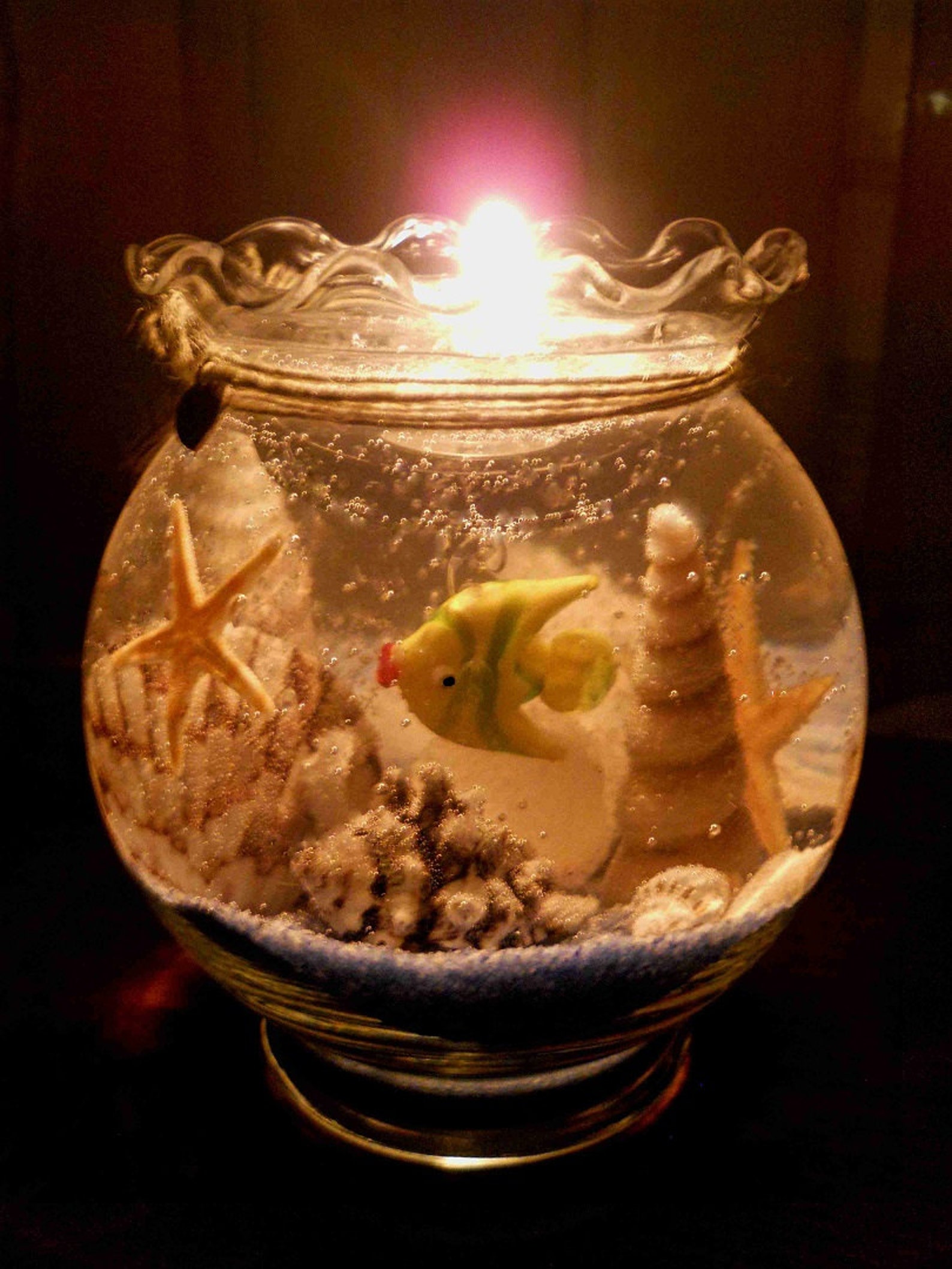 Forever Fish Bowl Gel Candle Refill the tealight holder Keep Etsy