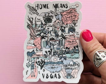 Laptop Sticker, Vinyl Sticker, Vegas Sticker, Las Vegas Sticker