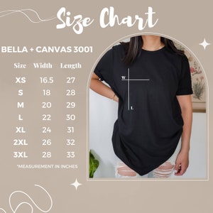 T-Shirt Size Chart