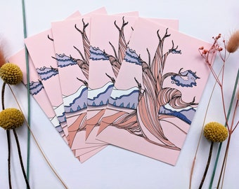 Bristlecone Pine Tree Postcard, Nevada State Tree, A6 Print