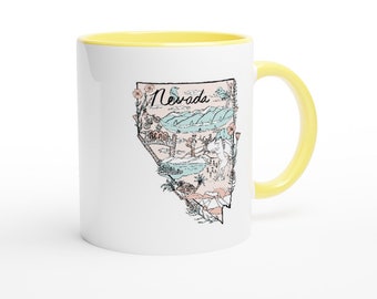 Nevada Coffee mug, Nevada gifts, Nevada cup, Home Means Nevada Coffee Mug, Coffee Mug, Ceramic mug