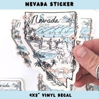 Nevada Letters Holographic Sticker - Etsy