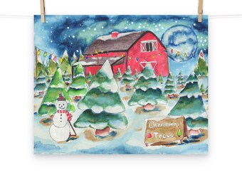 Christmas Tree Farm Print, Christmas print, Taylor Swift Christmas Print