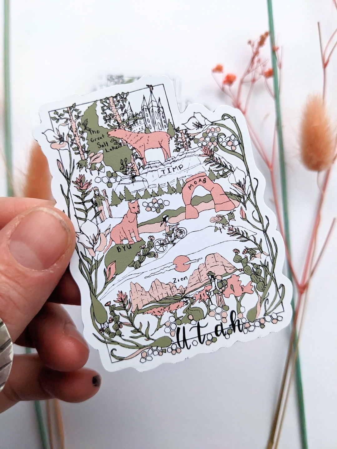 Utah Map Salt Lake City Zion National Park