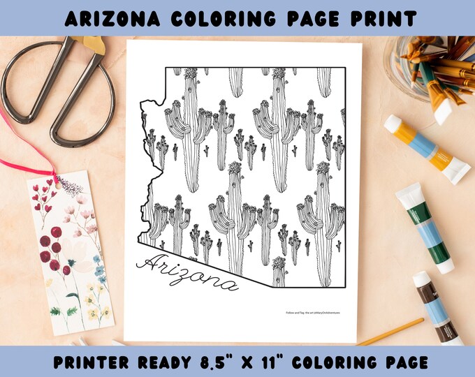 Arizona Coloring Page Map Arizona - Il 680x540.4217746883 Dzm2 