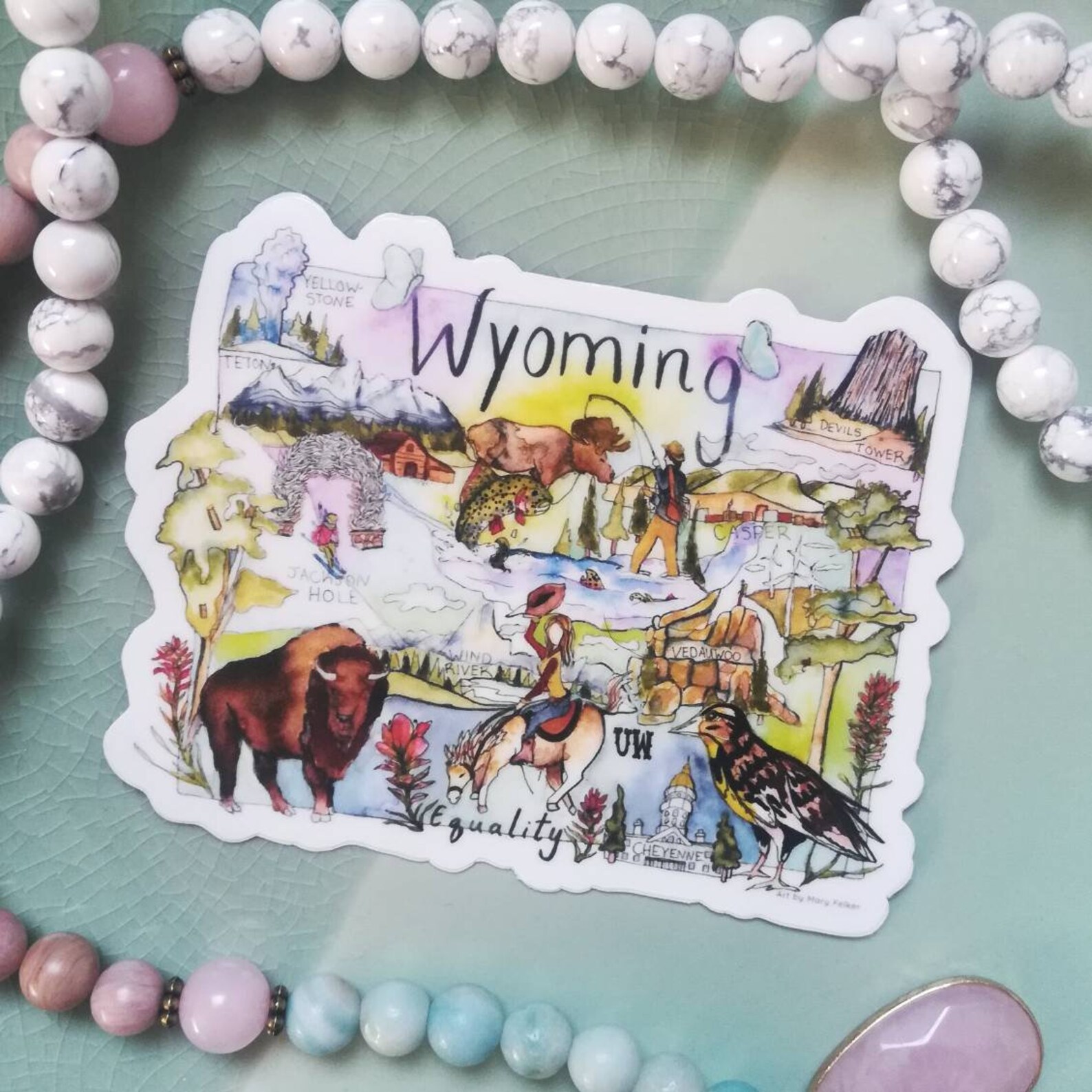 Wyoming Wyoming souvenir State state Etsy