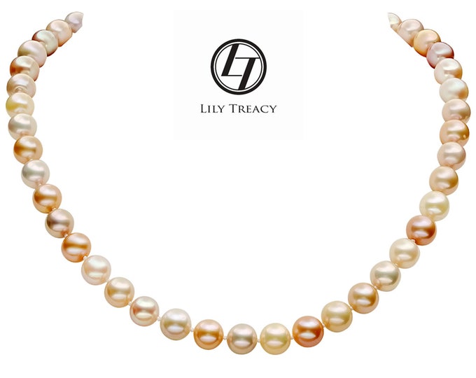 Lily Treacy 9-10mm Multi-color Freshwater Pearl Maddy Strand Necklace 18