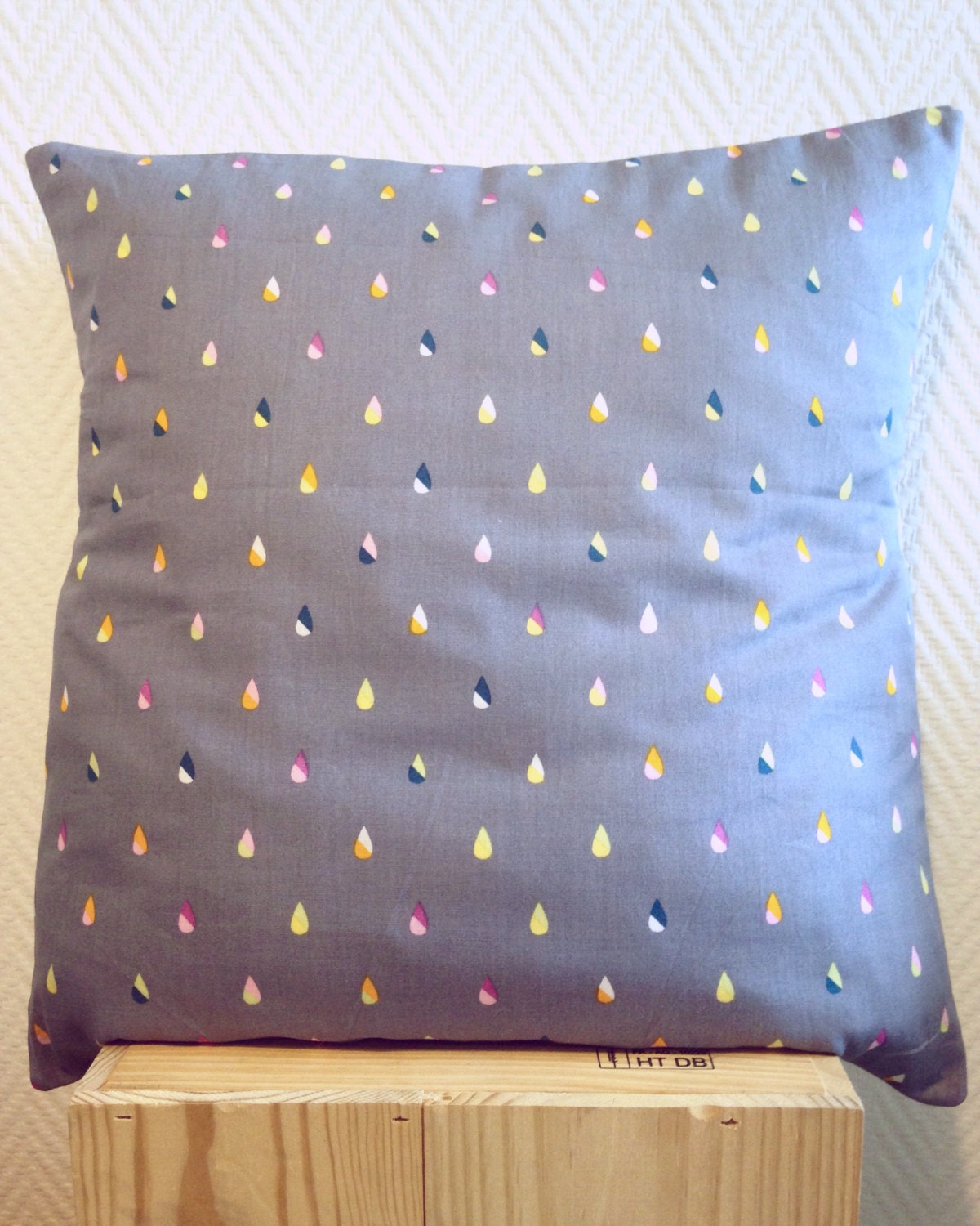 Housse de Coussin Pluie Couleurs