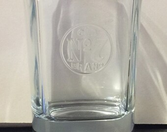 Jack Daniel's Old No. 7 Brand Tennessee Whiskey op 2oz Square Glass Shot Glass - NIEUW