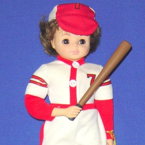 Brinn&#39;s When I Grow Up Baseball 13&quot; Porcelain Doll (#2NGN-8007.7) - NEW