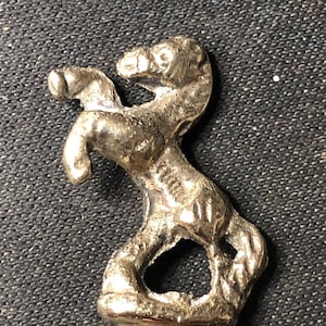Napoli (Naples), Italy with Horse (top) on Brass Souvenir Spoon - pre-owned