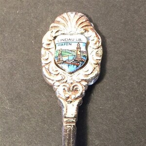 Lindau, Germany with Lighthouse (top) on Silver Plated Souvenir Fork – NEW