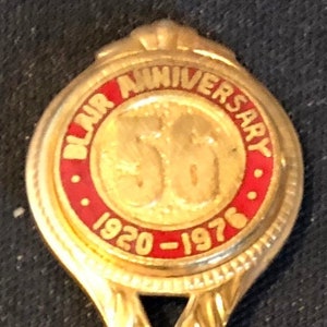56th Blair Anniversary 1920-1976 (top) on Souvenir Spoon - pre-owned