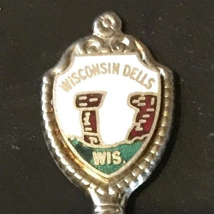 Wisconsin Dells, Wisconsin (top) on Souvenir Spoon - pre-owned