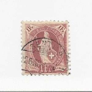 Collector Stamps ~ Switzerland Scott # 87 USED Single (#2)