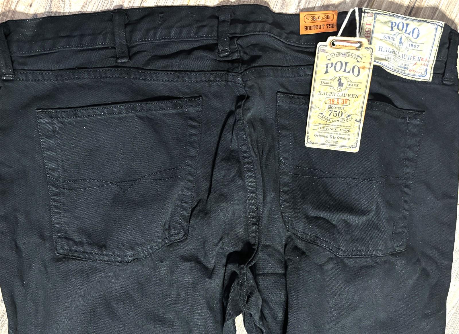 Polo by Ralph Lauren Bootcut 750 Black Jeans (size 38x30) - NEW 