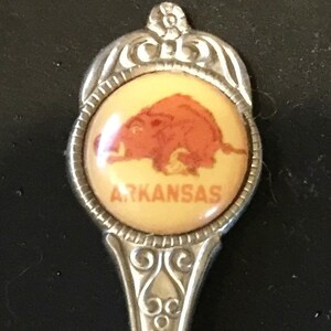 University of Arkansas Razorbacks on Souvenir Spoon - pre-owned